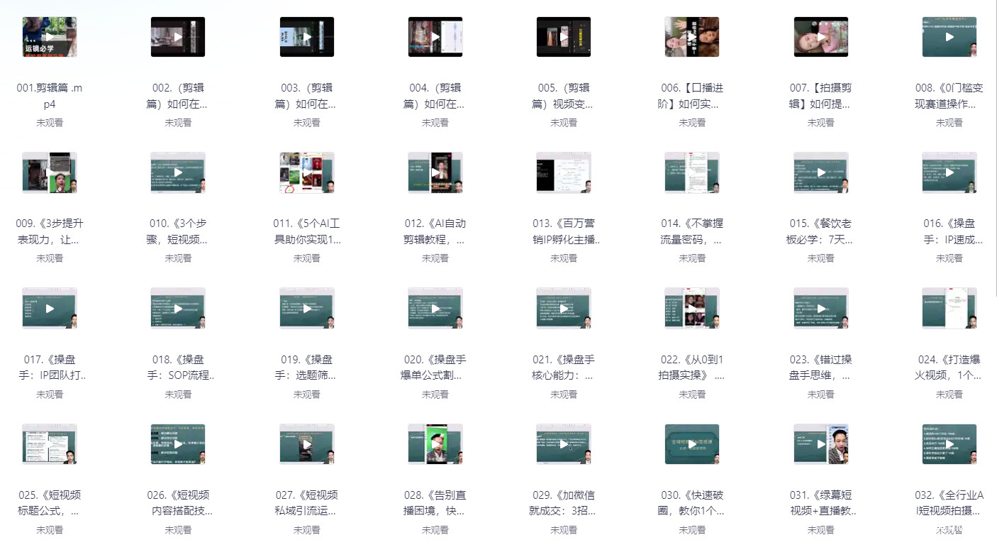 全域短视频AI导航地图变现课