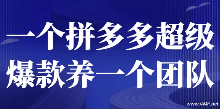 一个拼多多超级爆款养一个团队