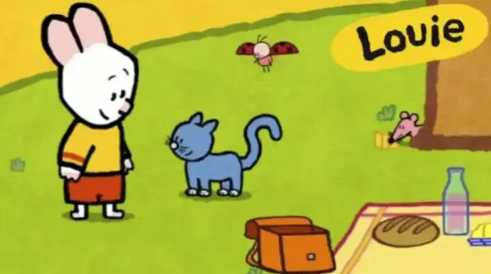 【学英语】法国启蒙动画《路易小兔子 Louie1-4季全集》英语学习课程，简笔画教学+趣味互动