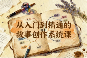 从入门到精通的故事创作系统课