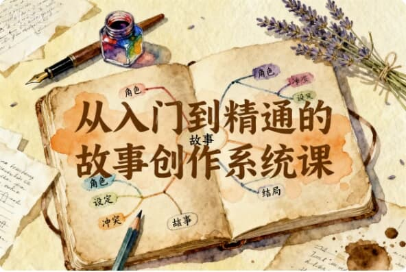 从入门到精通的故事创作系统课